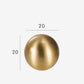 Brushed gold round leg furniture handle