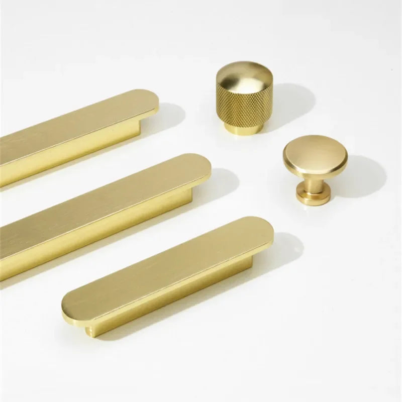 Poignée de Meuble ultra-fine Or brossé