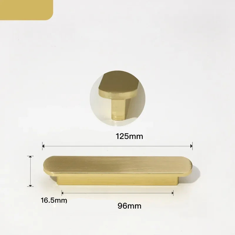 Poignée de Meuble ultra-fine Or brossé