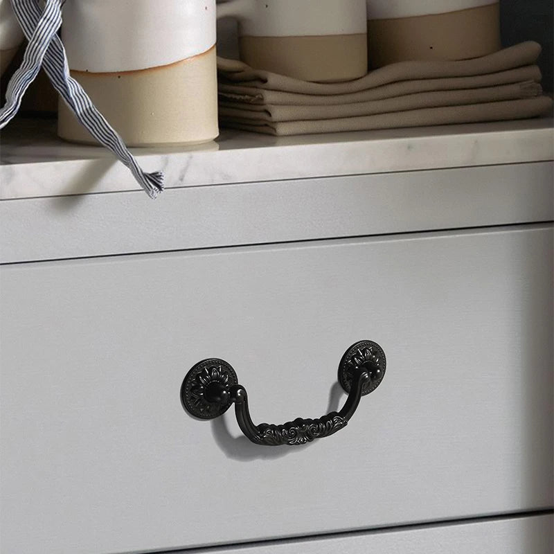 Poignée de Meuble vintage Noire