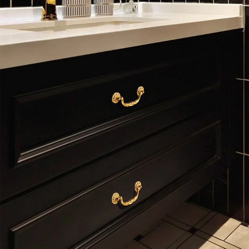 Gold vintage furniture handle