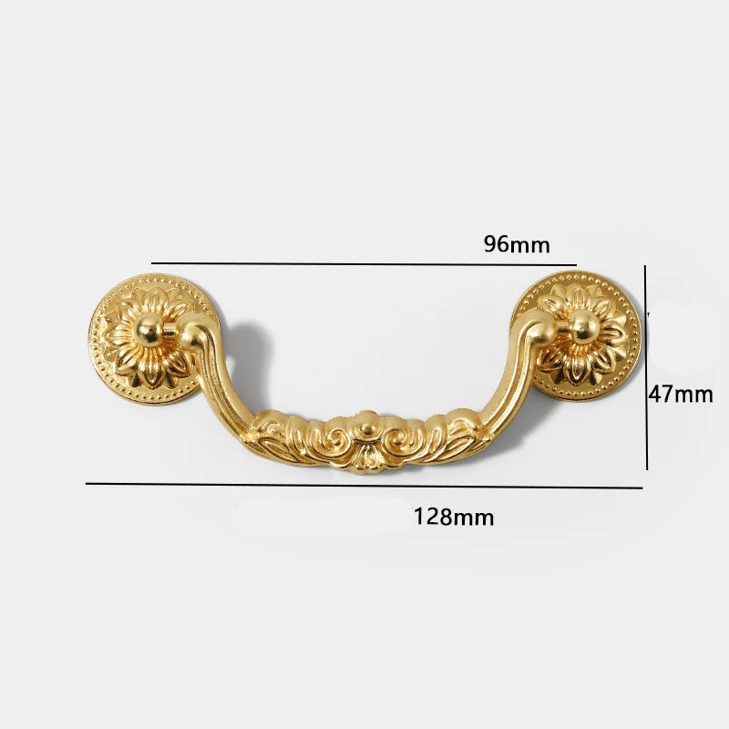 Gold vintage furniture handle