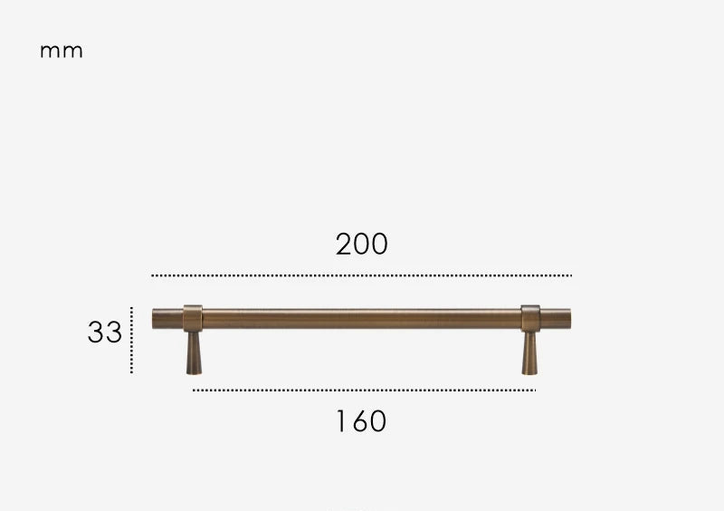 Poignée de Placard Bronze