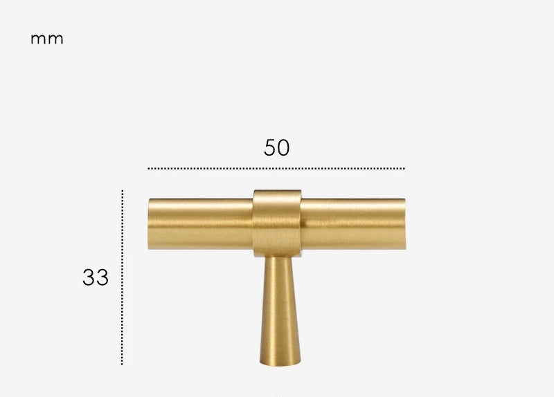 Poignée de Placard Or brossé