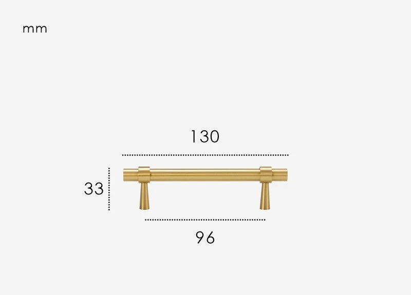 Poignée de Placard Or brossé