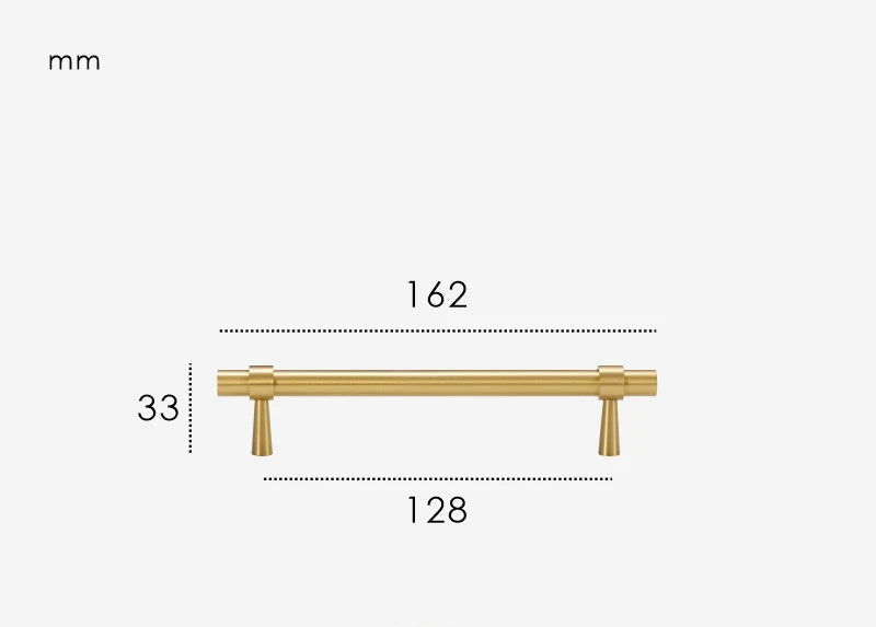 Poignée de Placard Or brossé