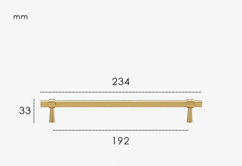 Poignée de Placard Or brossé