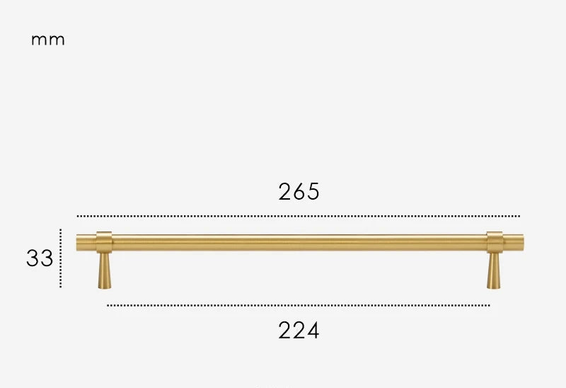 Poignée de Placard Or brossé