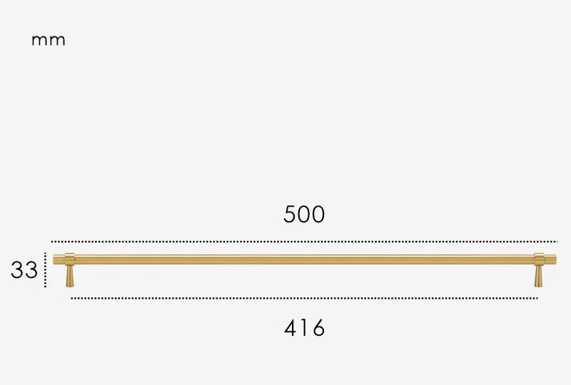 Poignée de Placard Or brossé