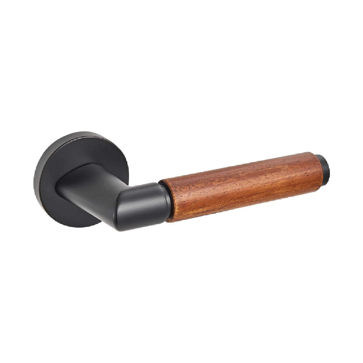 Poignée de Porte Intérieure Bois et Bronze Design Élégant