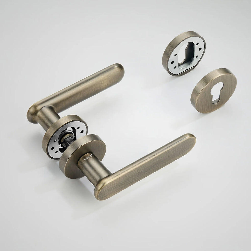 Poignée de Porte Intérieure Bronze Brossé Design Moderne
