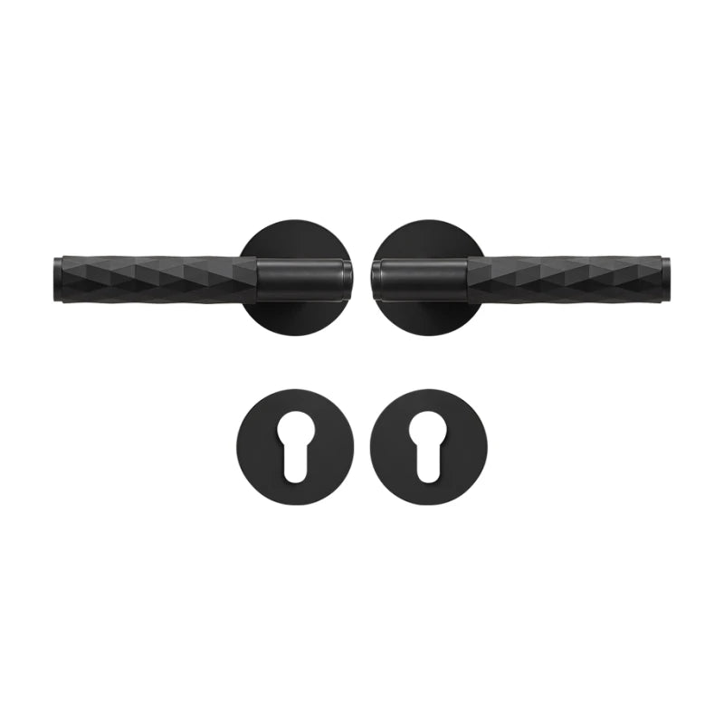 Poignée de Porte Martelée Design Texturé et Raffiné
