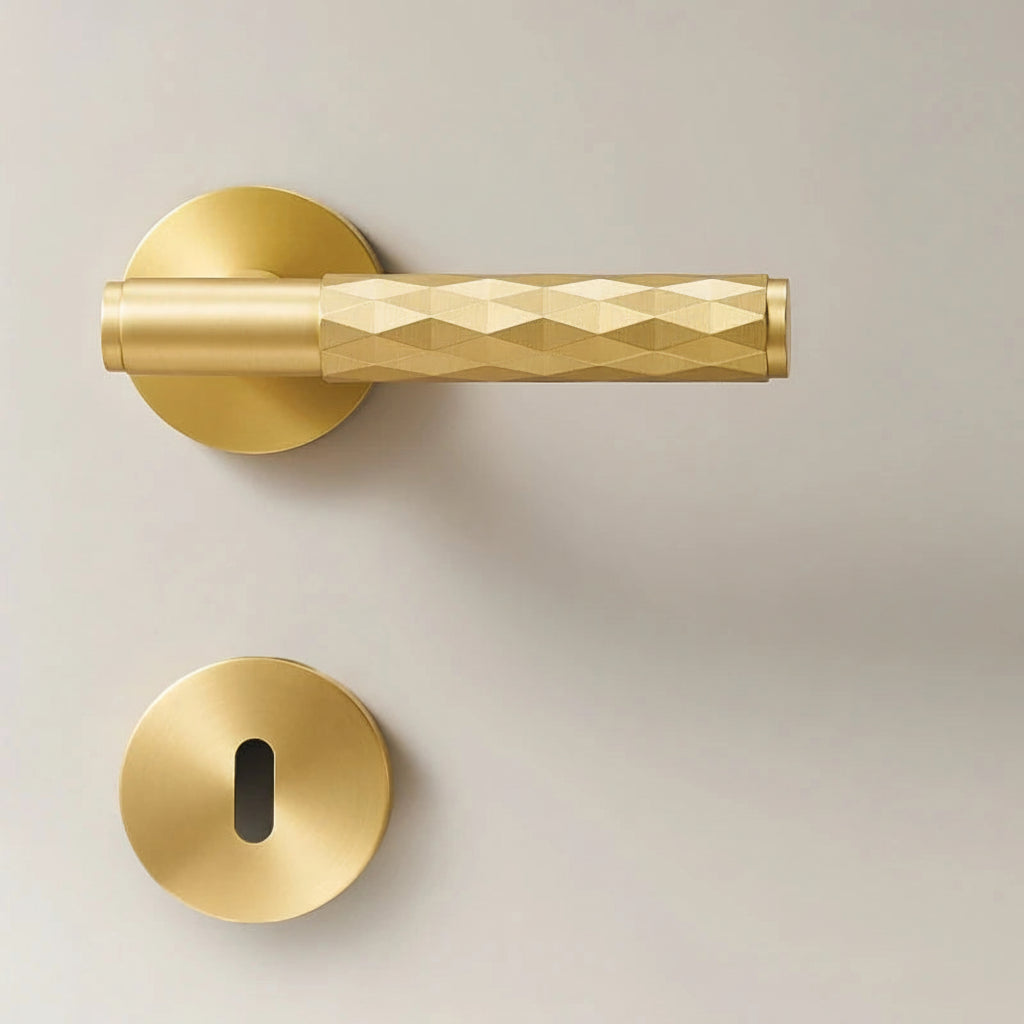 Poignée de Porte Martelée Design Texturé et Raffiné