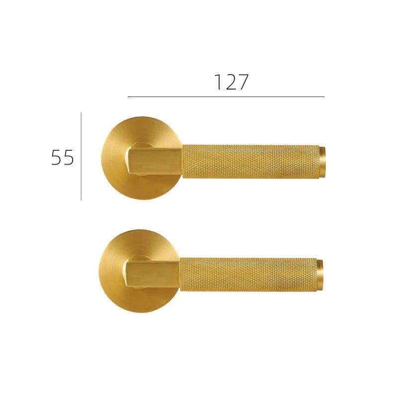 Poignée de Porte Moletée Design Industriel Chic