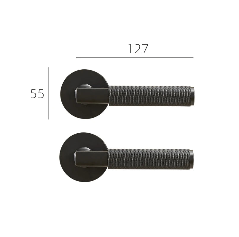 Poignée de Porte Moletée Design Industriel Chic
