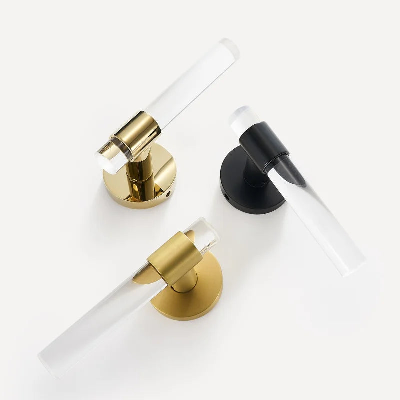 Poignée de Porte Transparente Design Minimaliste et Élégant