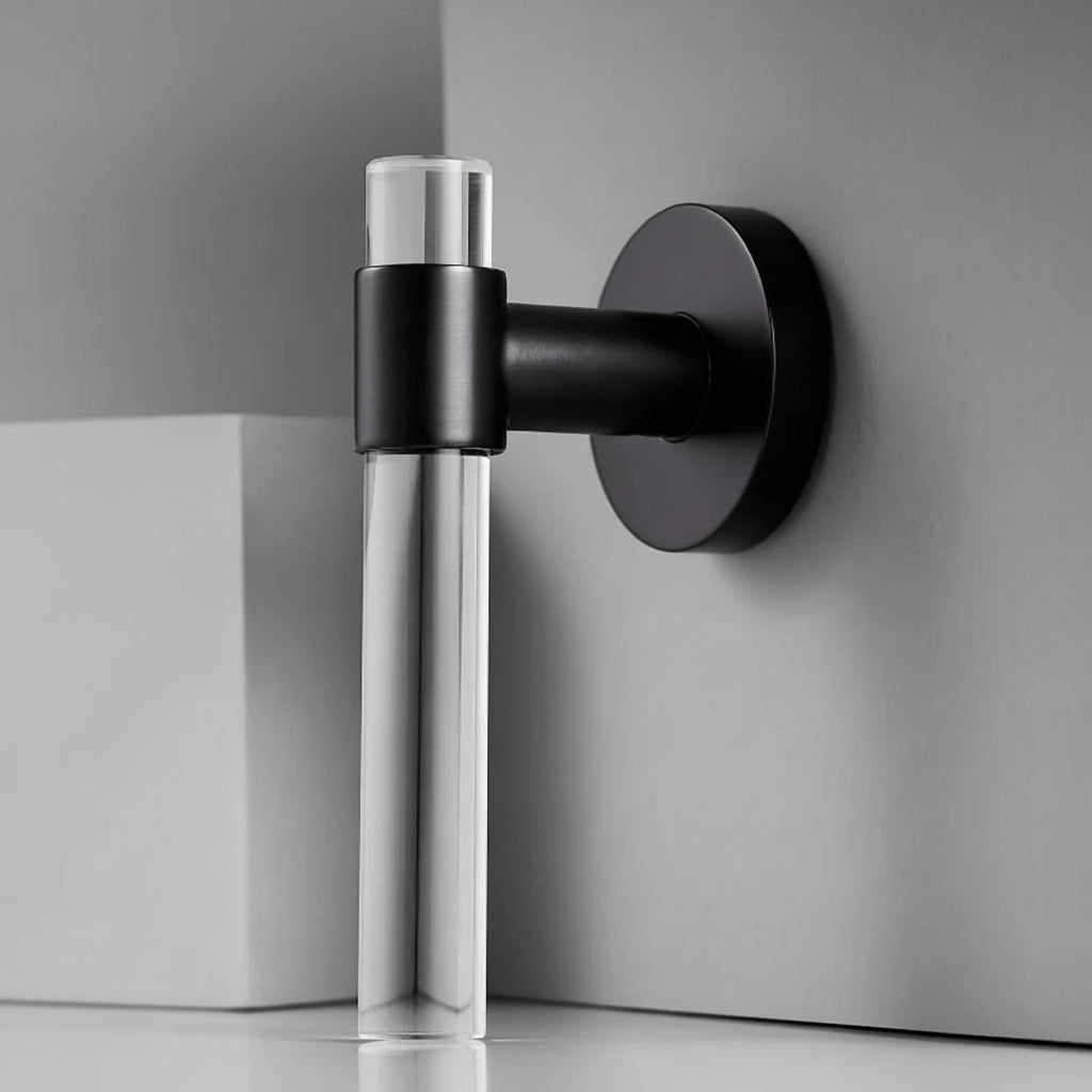 Poignée de Porte Transparente Design Minimaliste et Élégant