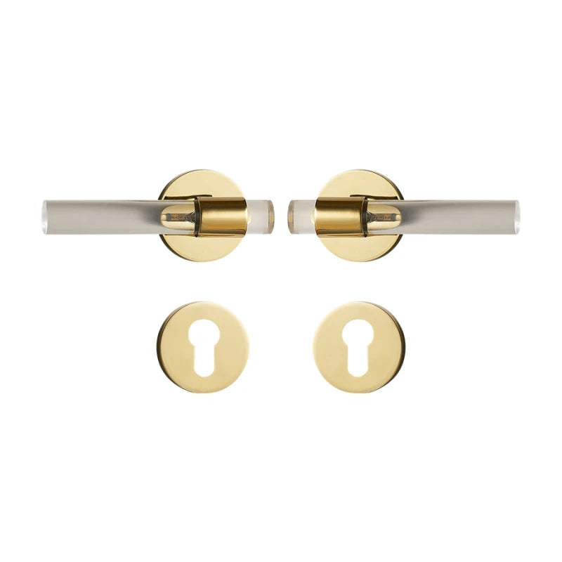 Poignée de Porte Transparente Design Minimaliste et Élégant