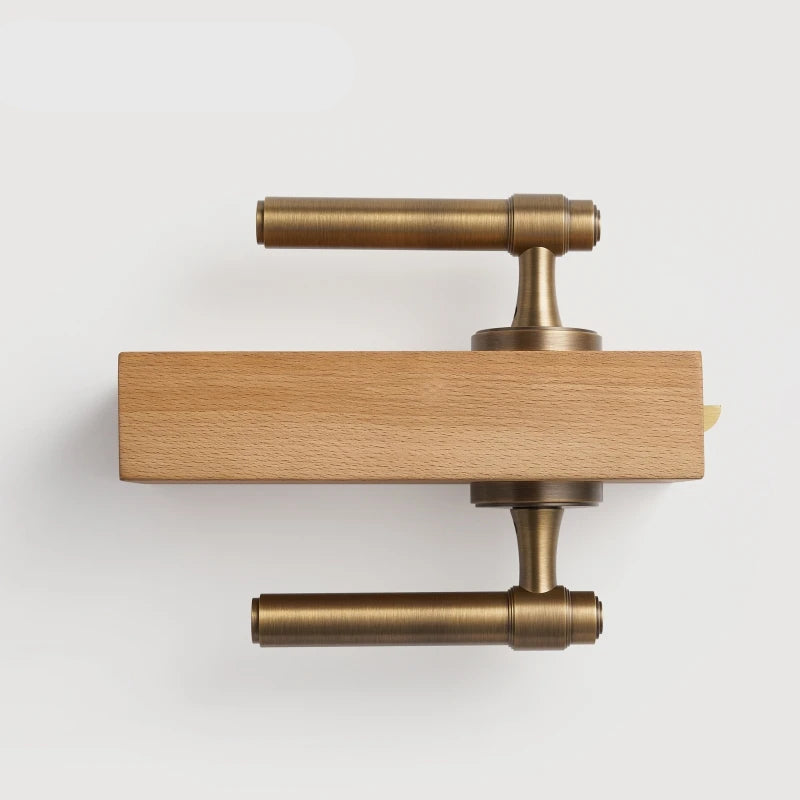 Poignée de Porte Tubulaire sur Rosace Ronde Design Minimaliste