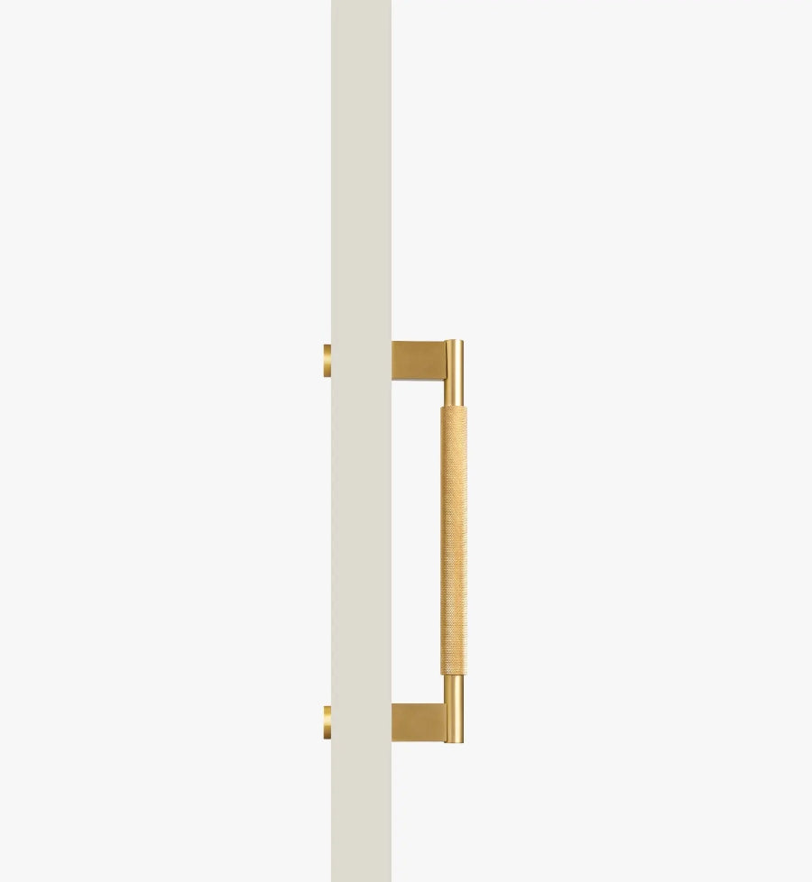 Poignée de Tirage Moletée Or Brossé – Design Contemporain