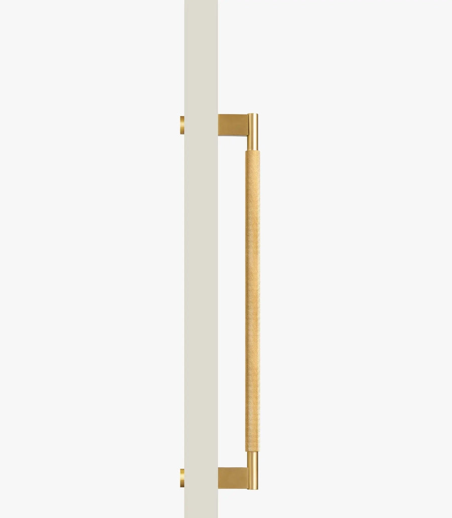 Poignée de Tirage Moletée Or Brossé – Design Contemporain