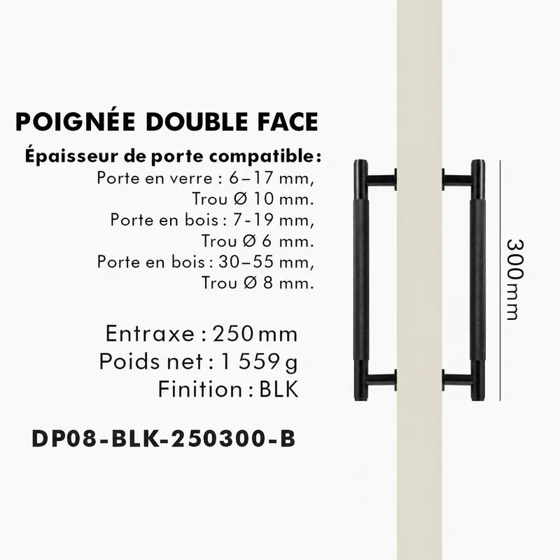 Poignée de Tirage en Laiton noire Design