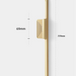 Design brushed gold furniture handle