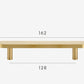 Brass and cream furniture handle