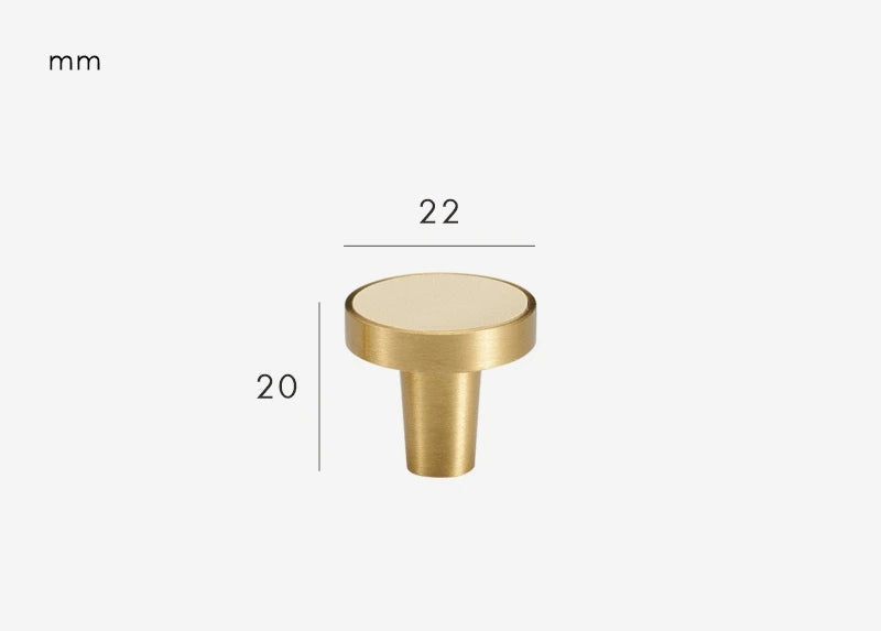 Brass and cream furniture handle
