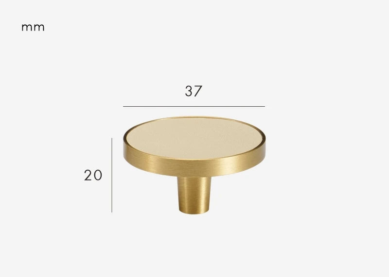 Brass and cream furniture handle