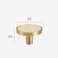 Brass and cream furniture handle