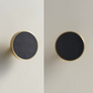 Brass and black furniture handle