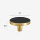 Brass and black furniture handle