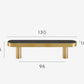 Brass and black furniture handle