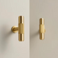 Brushed gold furniture handle