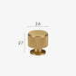 Brushed gold furniture handle