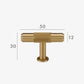 Brushed gold furniture handle