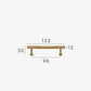 Brushed gold furniture handle