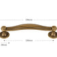Antique bronze-effect furniture handle