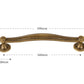 Antique bronze-effect furniture handle