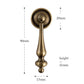 Poignée de meuble antique bronze brossé