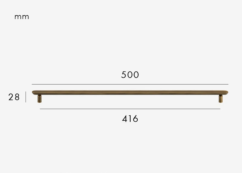 Poignée de meuble au design originale Bronze Brossé