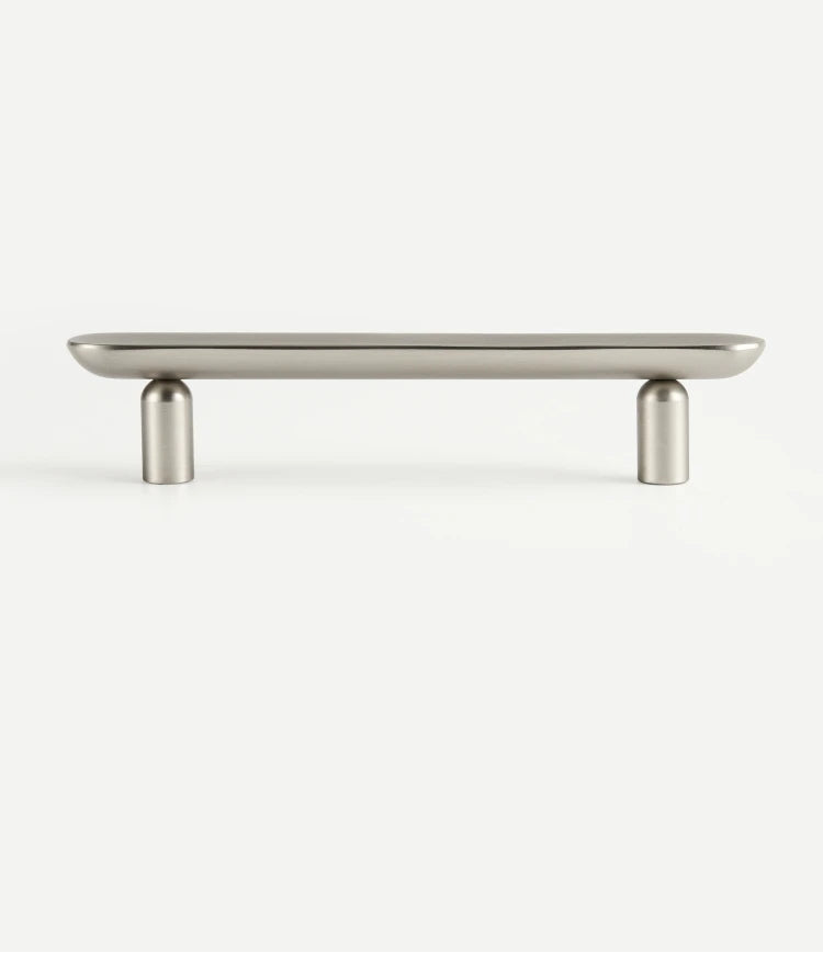 Poignée de meuble au design originale Gris inox