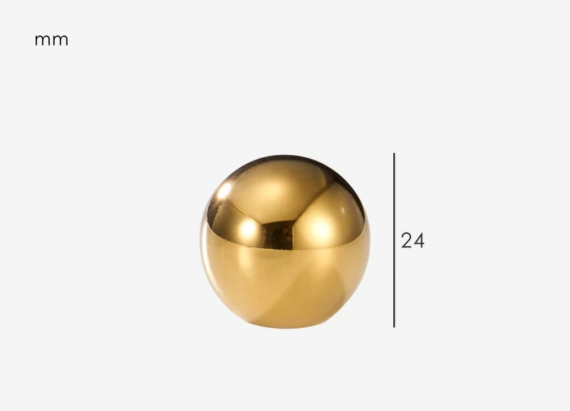 Poignée de meuble classique Or brillant