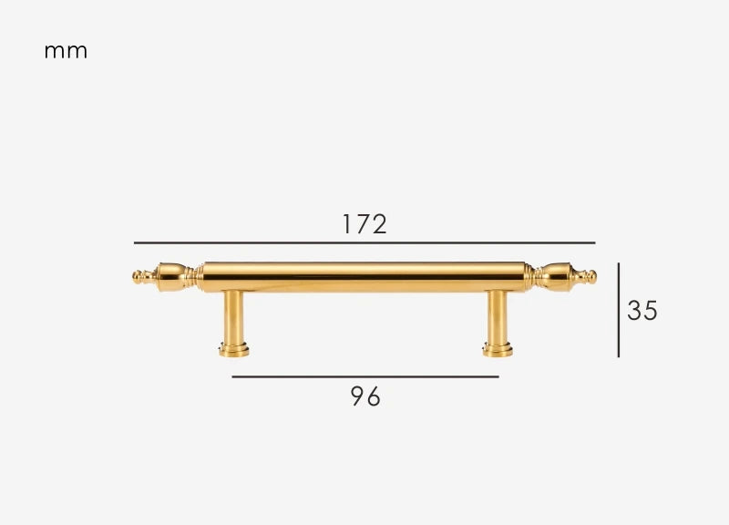Classic furniture handle Shiny gold
