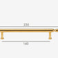 Classic furniture handle Shiny gold