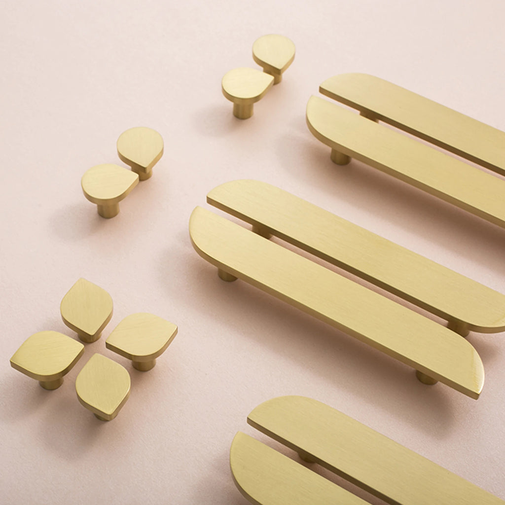 Poignée de meuble créative Or brossé