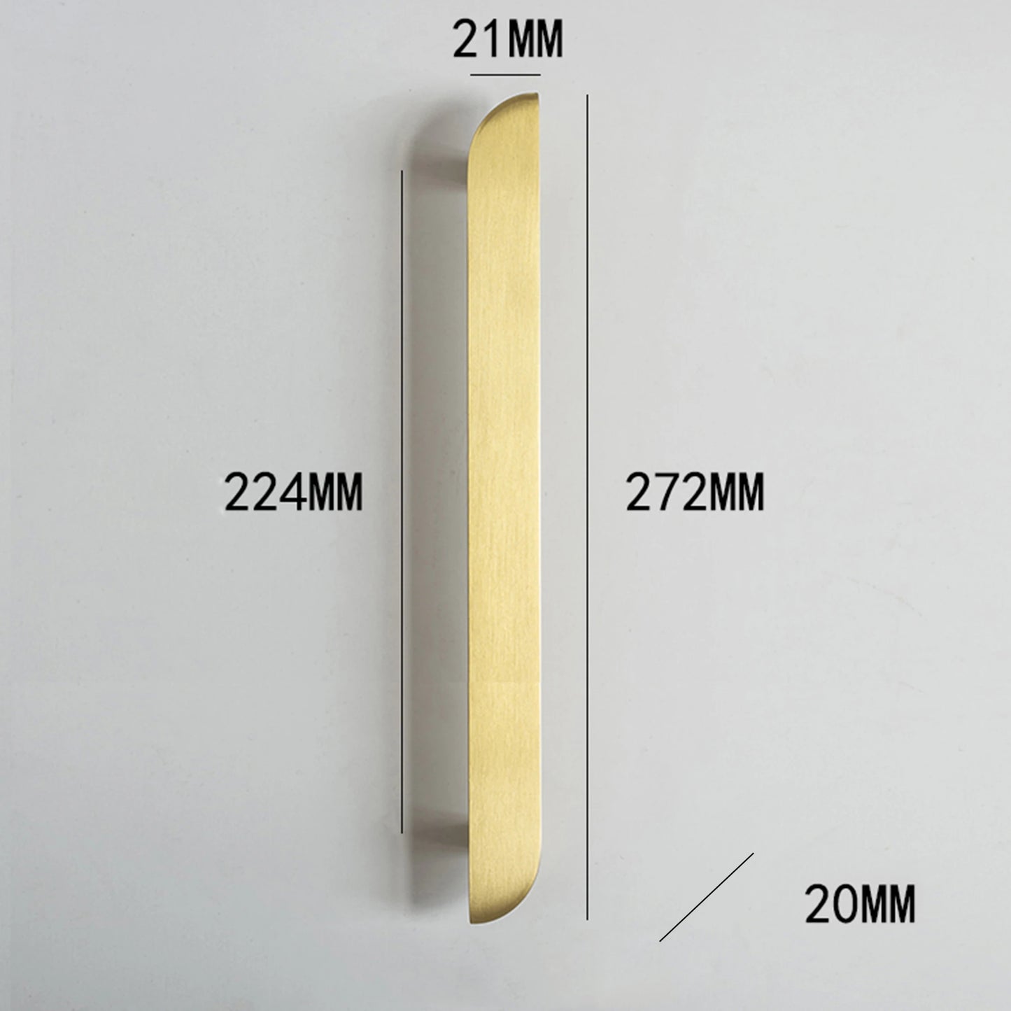 Creative furniture handle Brushed Gold