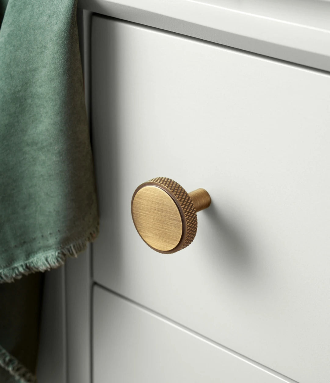 Antique-style brass kitchen, cupboard and drawer handles