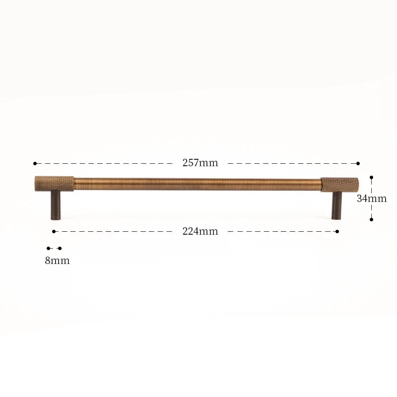Poignée de meuble cuisine, placard, tiroir en laiton style antique